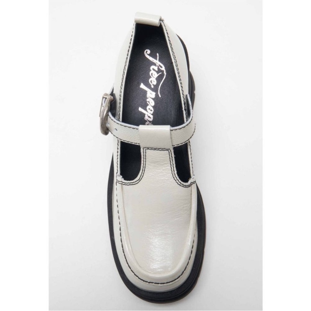 FREE PEOPLE Antique Ivory Mayla Platform Mary Janes - Picture 7 of 11